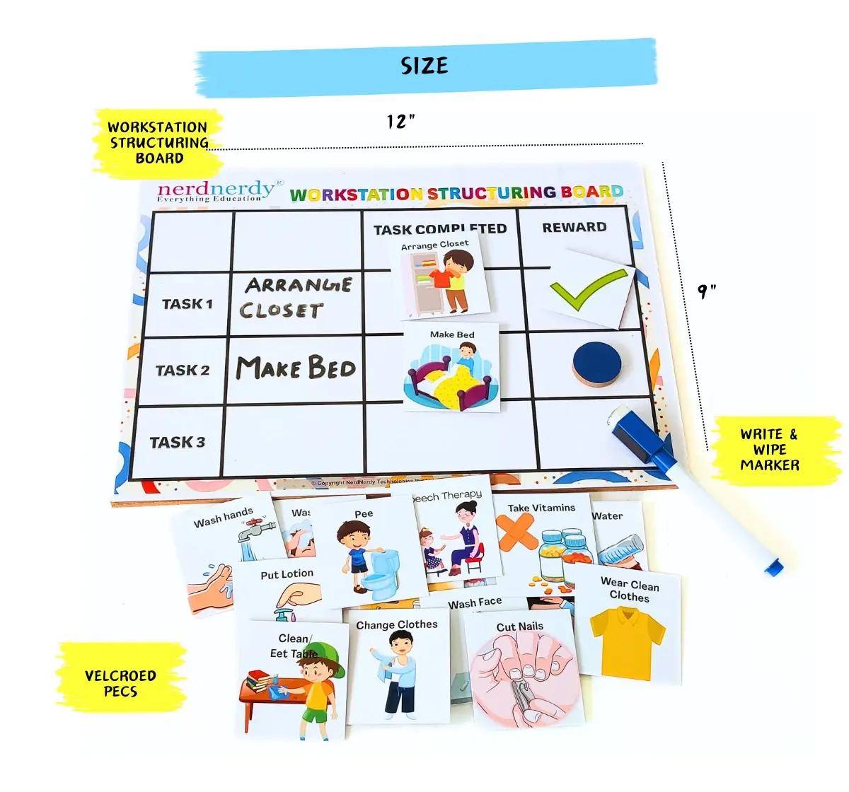 NerdNerdy Task Structuring for Work Stations, Supporting Autistic Children with Organized Learning