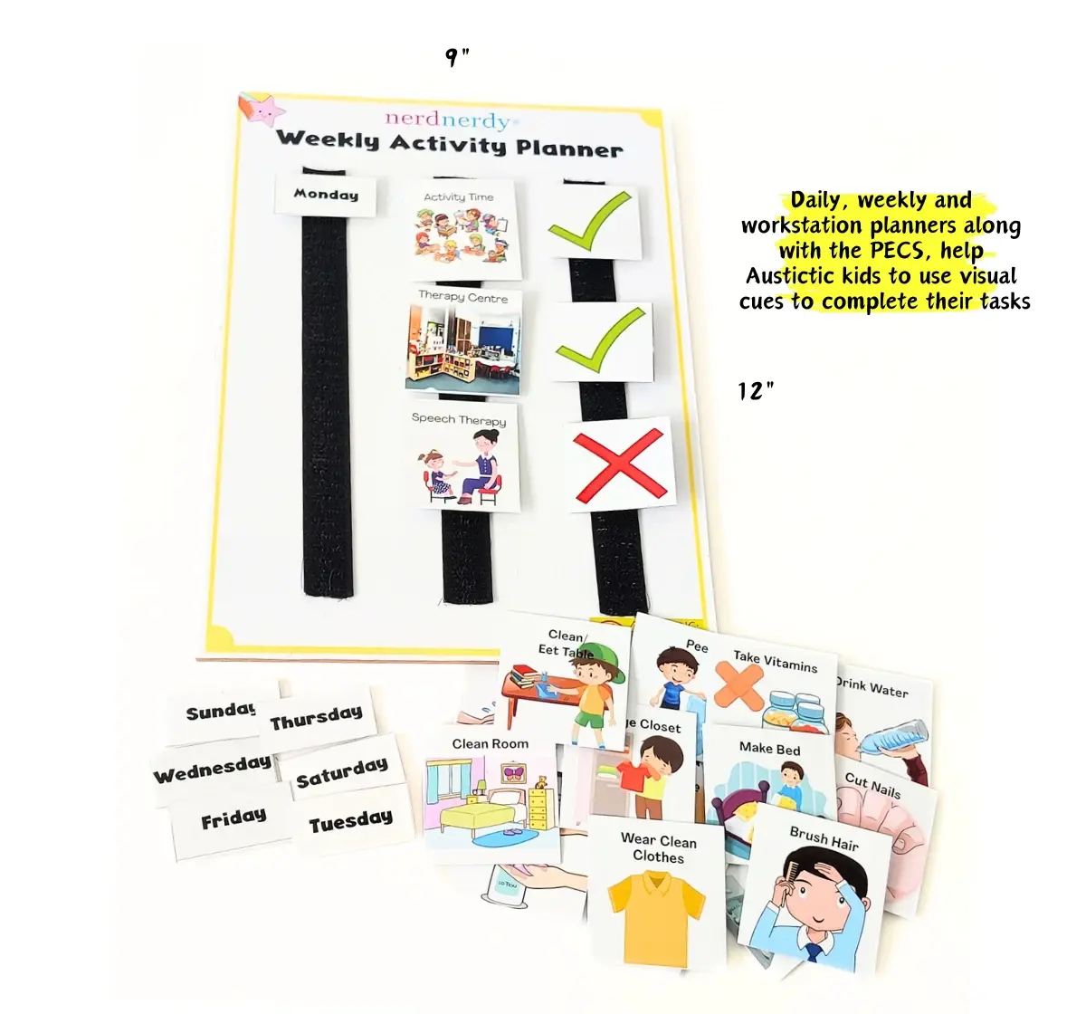 NerdNerdy Task Structuring for Work Stations, Supporting Autistic Children with Organized Learning