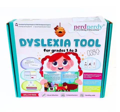 NerdNerdy Dyslexia Kit, learning disability, kit for 6Y+