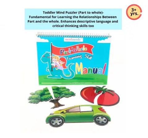 NerdNerdy Toddler Mind Puzzler (Part to whole), its not just a Puzzle, 3Y+, useful resource for special education and Occupational therapy too