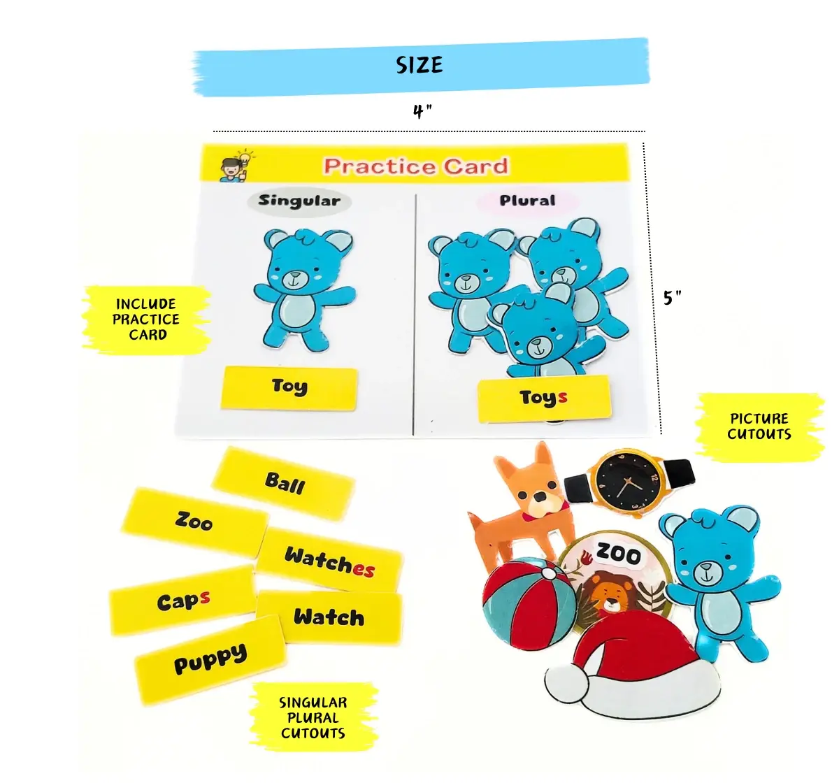 Buy NerdNerdy English Sigular & Plural Flashcards, 5Y+, Comes with