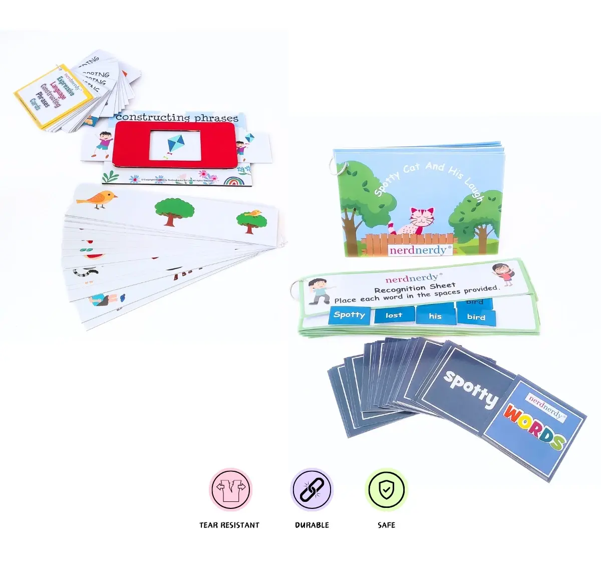 NerdNerdy Language and Communication Kit, Includes language and communication resources useful for children with Autism or those with speech delays