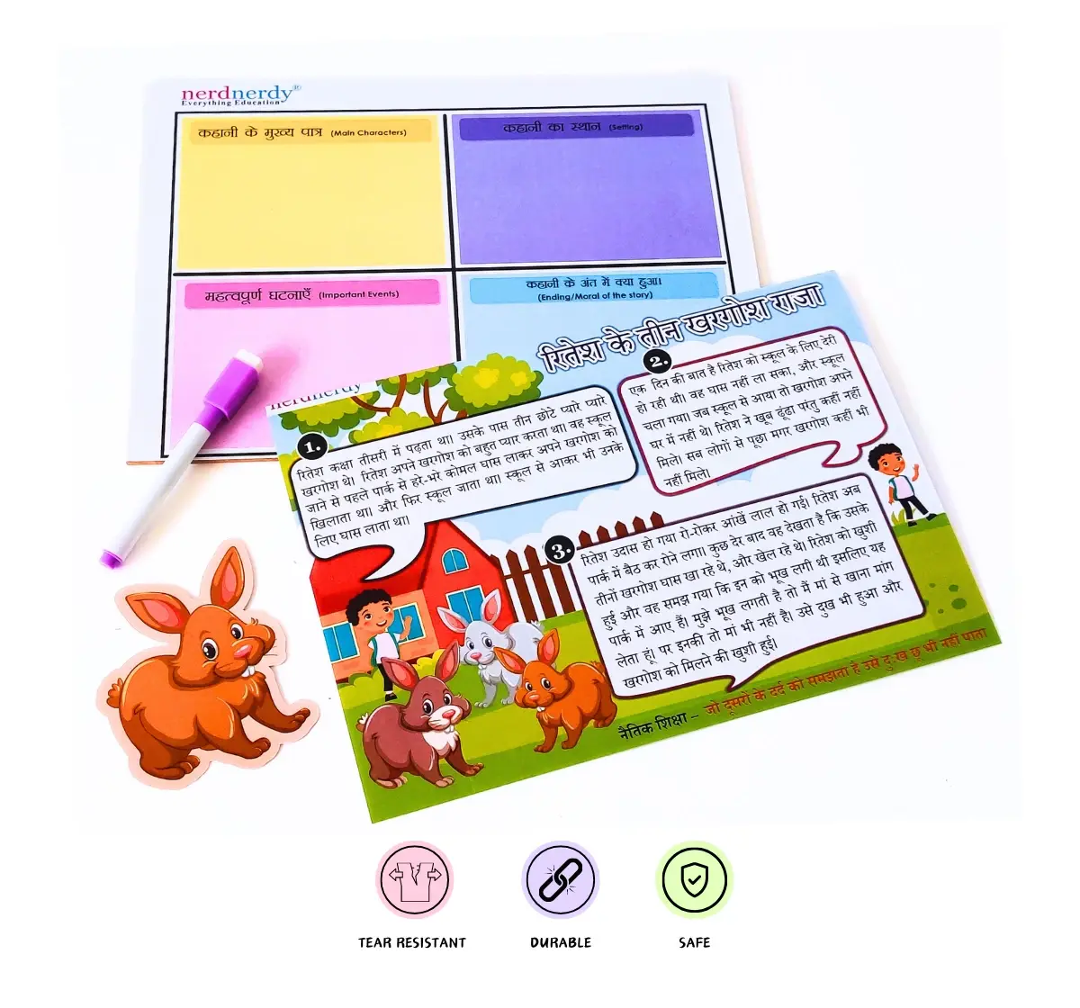 NerdNerdy My Comprehension Kit, Interesting Teaching Learning Material, includes techniques to Improve Reading& Comprehension