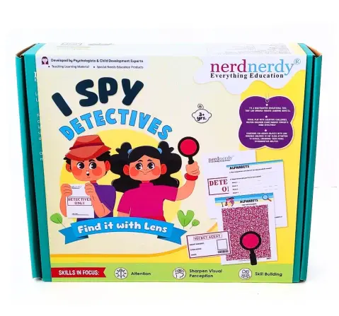NerdNerdy I Spy Detectives, Be the detective and discover hidden images with lens magic, fun and educational, Birthday gift