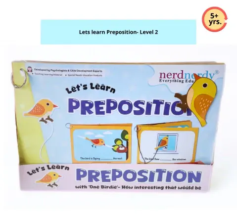 Preposition Level 2, An Interactive & creative Book for Kids to master Advance level Prepositions, 4Y+, used as Teaching Learning Material & Special education resource