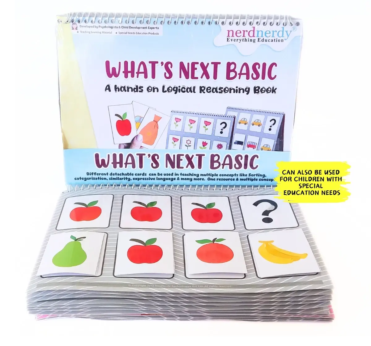 NerdNerdy Logical Reasoning for Special Needs- What's Next Basic Level, 3Y+, multiple concepts in one resource