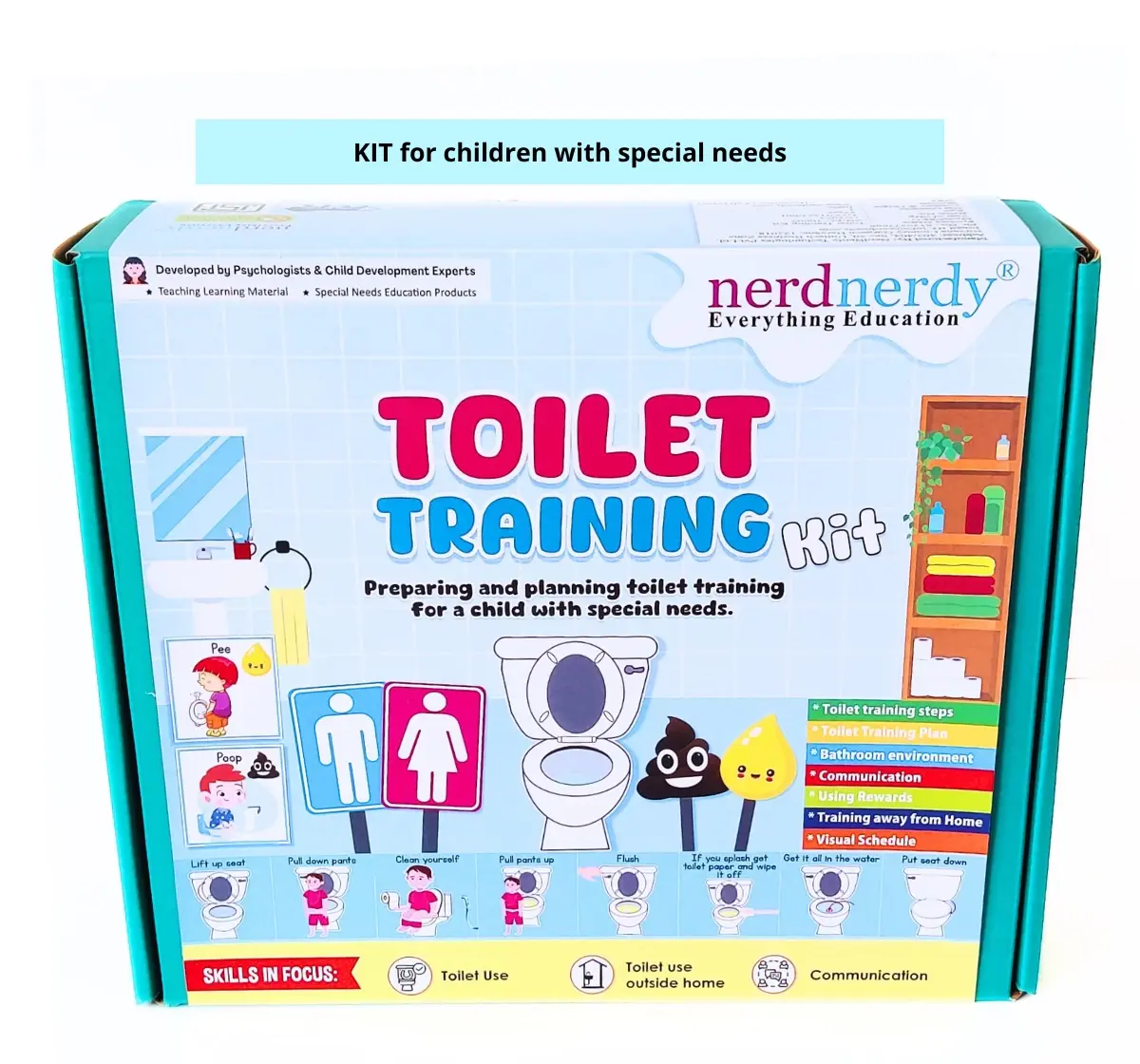 NerdNerdy Toilet Training Kit for Special Needs, Expert curated for children with developmental delays