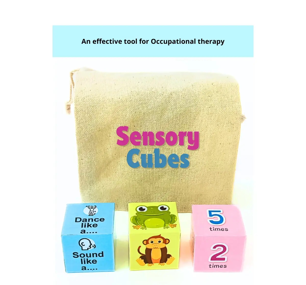 NerdNerdy Sensory Cubes for Children with Special Needs, those having sensory challenges like Autism, Occupational therapy 3Y+