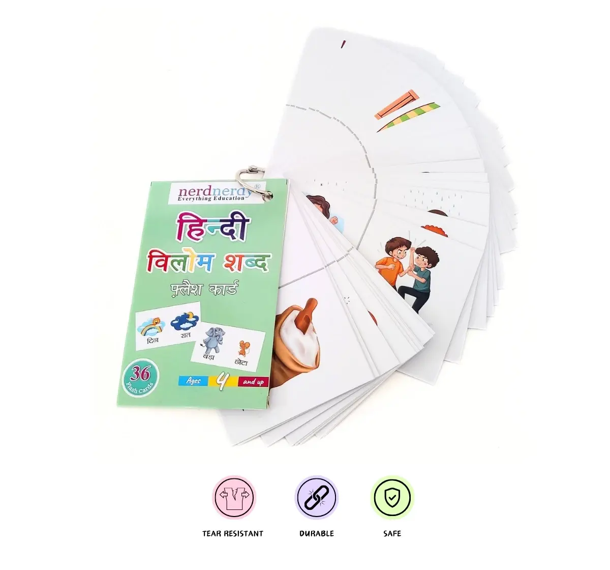 Buy NerdNerdy Hindi Opposites Flashcards, Hindi Opposites Flashcards ...