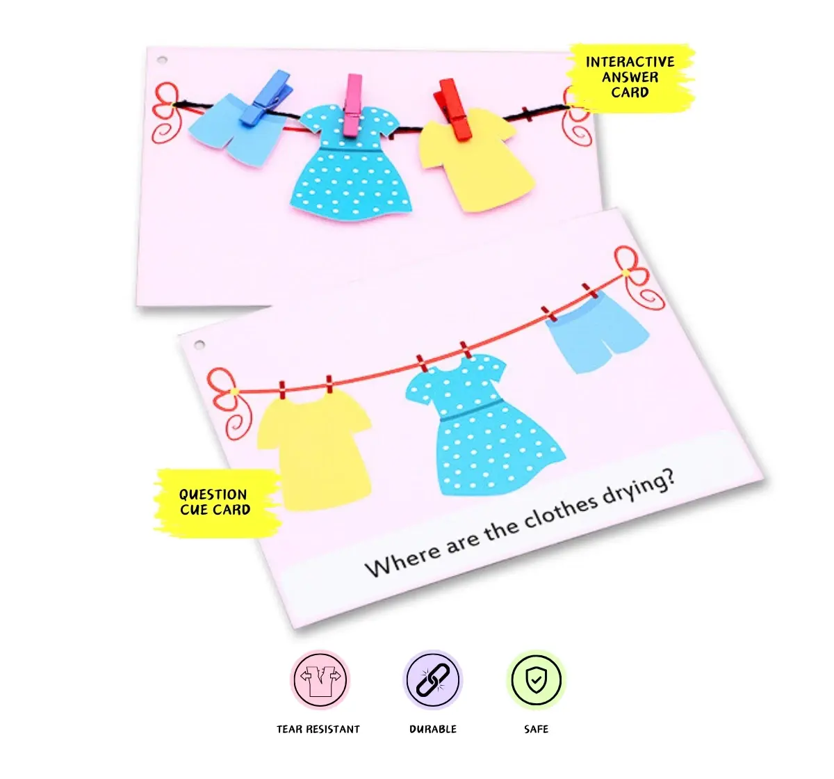 NerdNerdy Where Question, Interactive hands on cards for children with Autism Can be used for Speech Therapy, Occupational Therapy and ABA