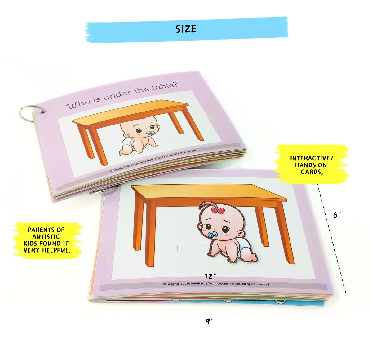 NerdNerdy WHO Questions, Interactive hands on cards for children with Autism Can be used for Speech Therapy, Occupational Therapy and ABA