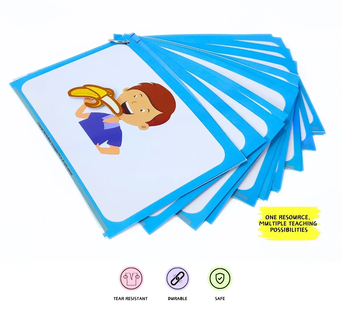 NerdNerdy 'What' Question Basic Level, Interactive hands on cards for children with Autism Can be used for Speech Therapy, Occupational Therapy & ABA