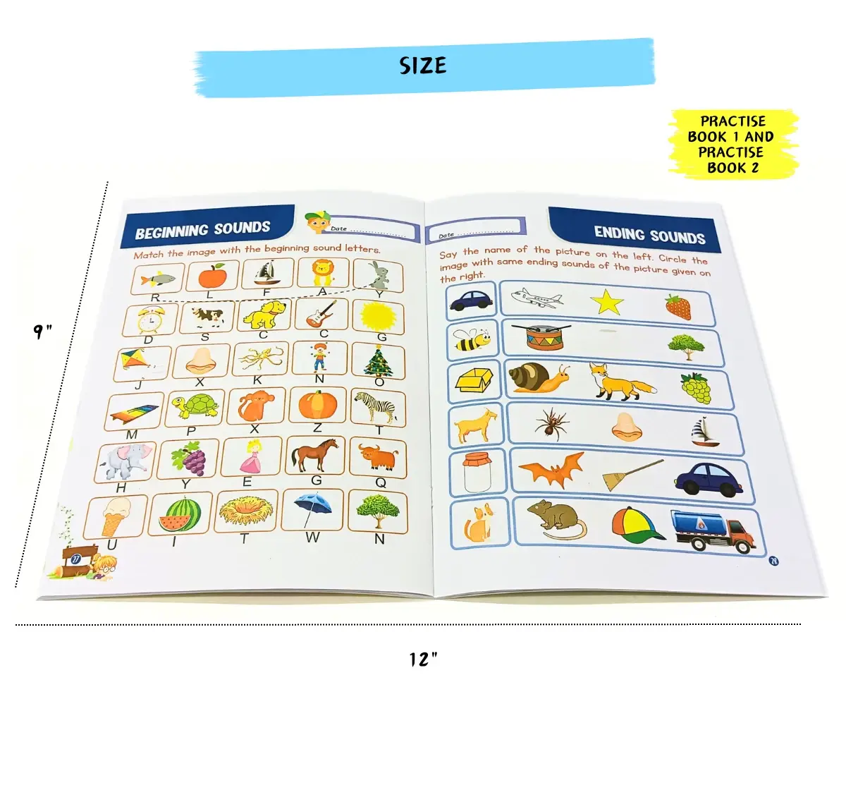 NerdNerdy Brainy Brain, Set of Two English Practice Books, 4Y+