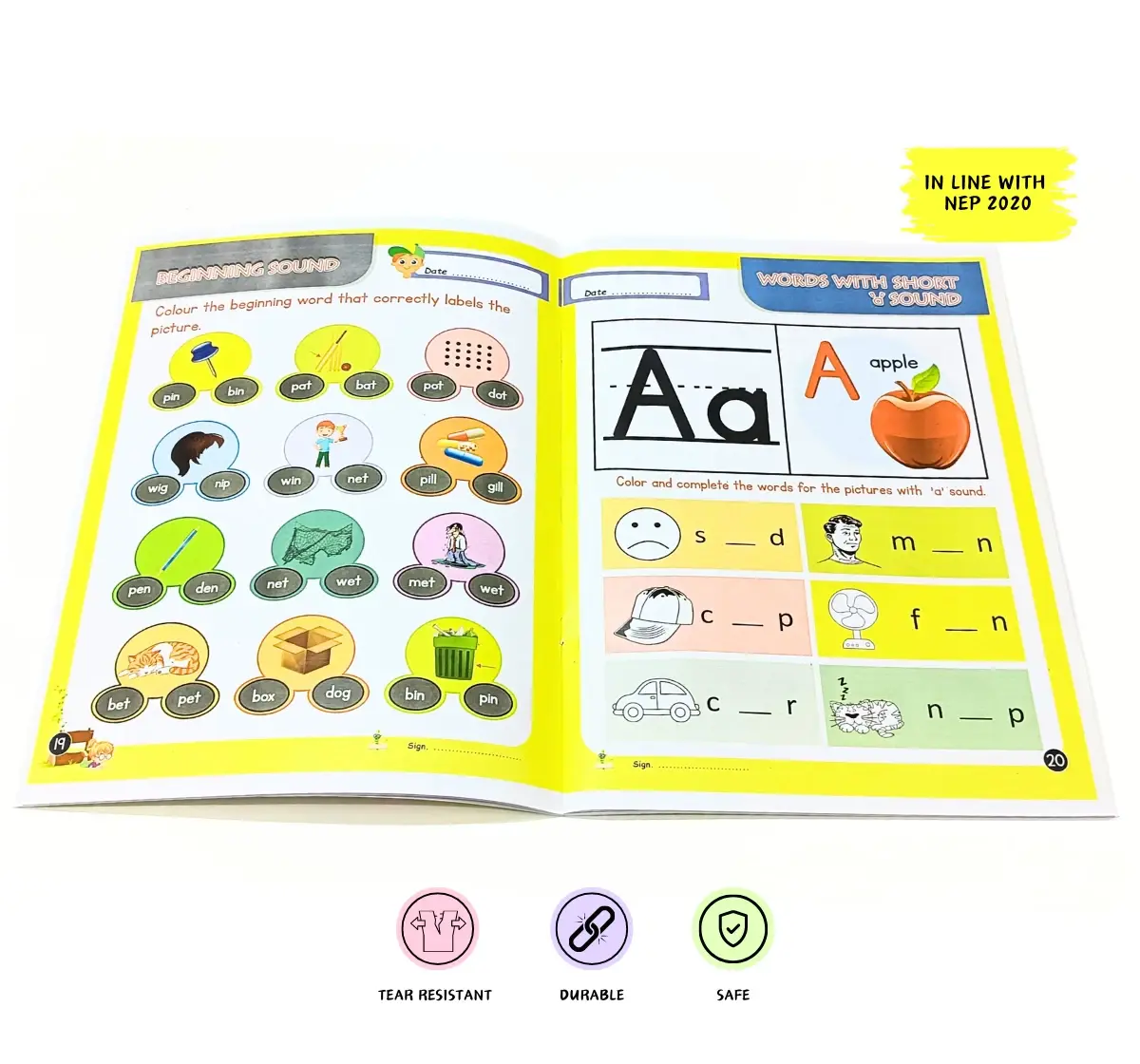 NerdNerdy Brainy Brain, Set of Two English Practice Books, 4Y+