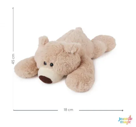 Jeannie Magic Taupe -Beige Big Sleeping Papa Bear Soft and Cuddly Toy, 0M+