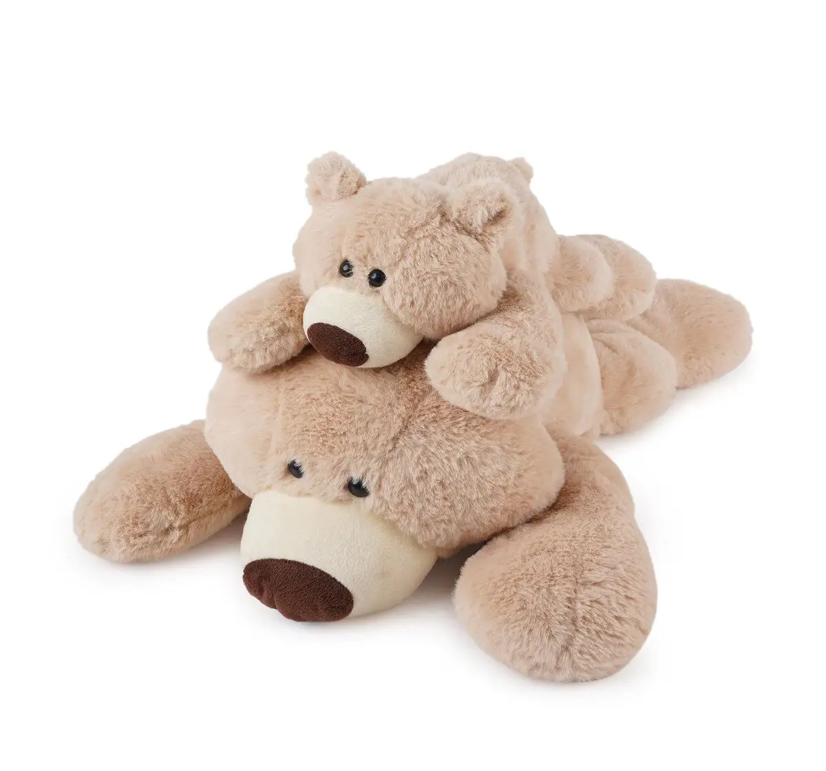 Jeannie Magic Taupe -Beige Big Sleeping Papa Bear Soft and Cuddly Toy, 0M+