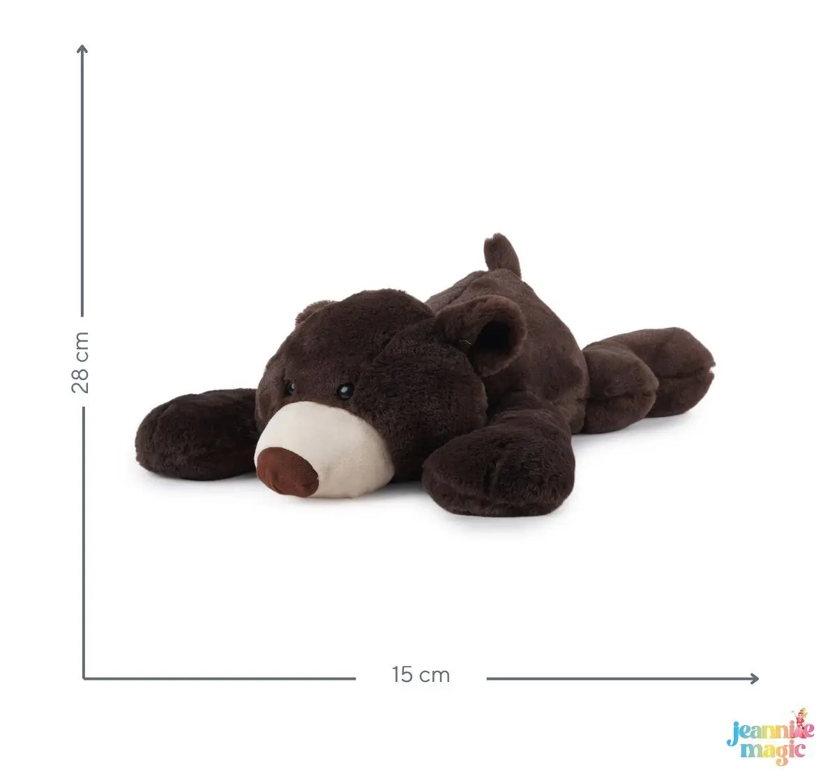 Jeannie Magic Baby Bear Chocolate Soft and Cuddly Toy, 0M+