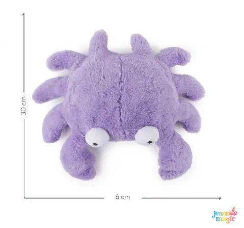 Jeannie Magic Sunny Yellow Crab-Sea Animal Soft and Cuddly Toy, 0M+