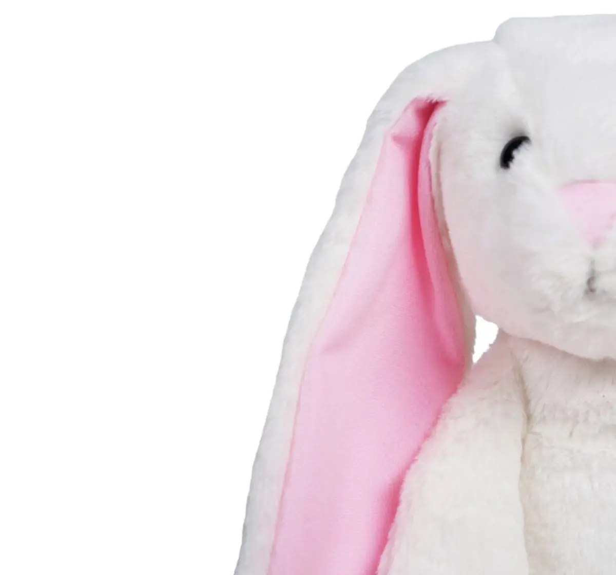 Jeannie Magic Flappy Ears Cute Bunny White Soft Toy, 0M+