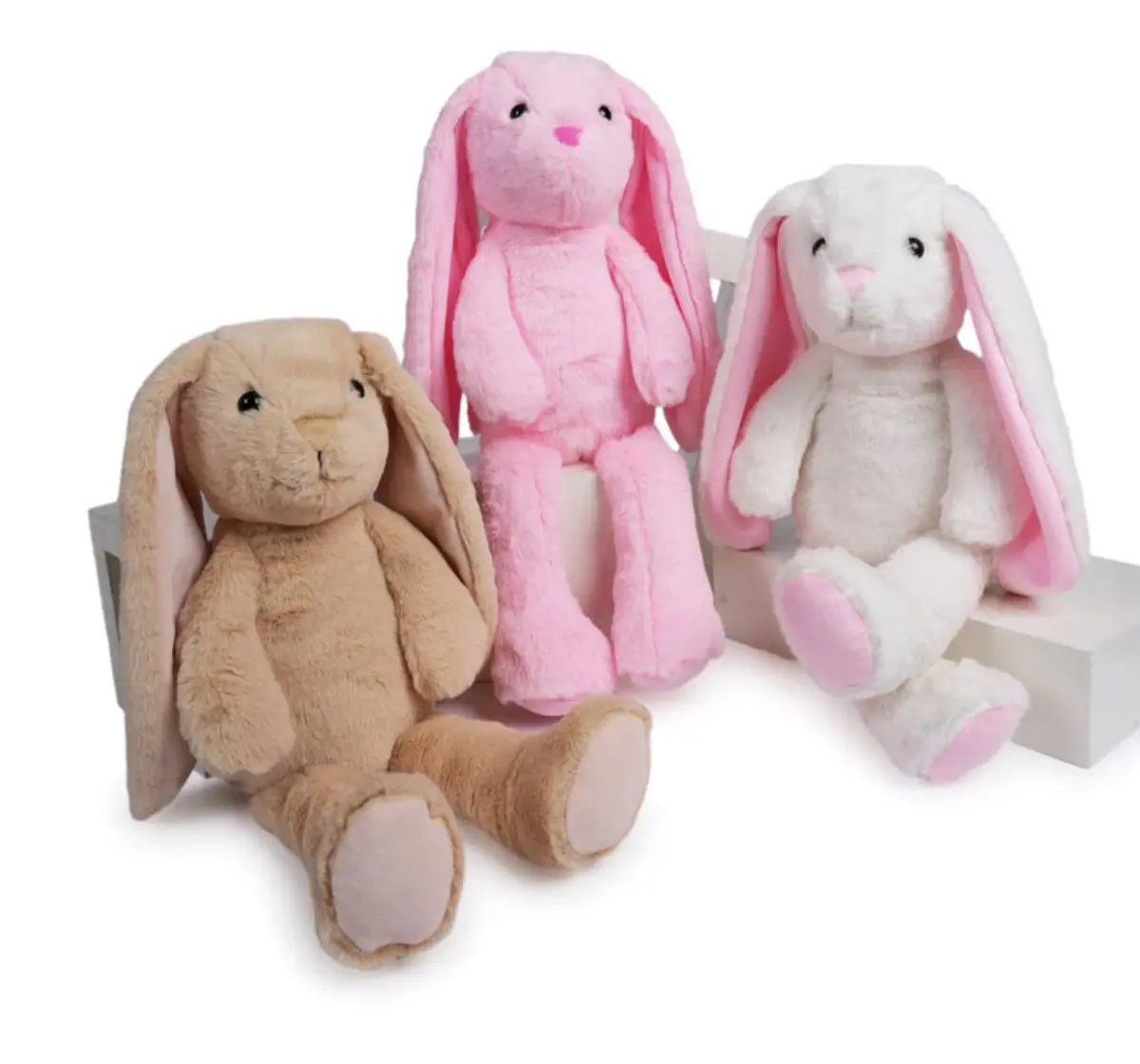 Jeannie Magic Flappy Ears Cute Bunny Pink Soft Toy, 0M+