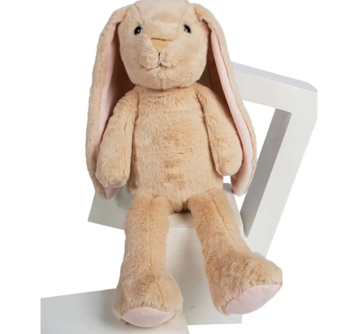 Jeannie Magic Flappy Ears Cute Bunny Beige Soft Toy, 0M+