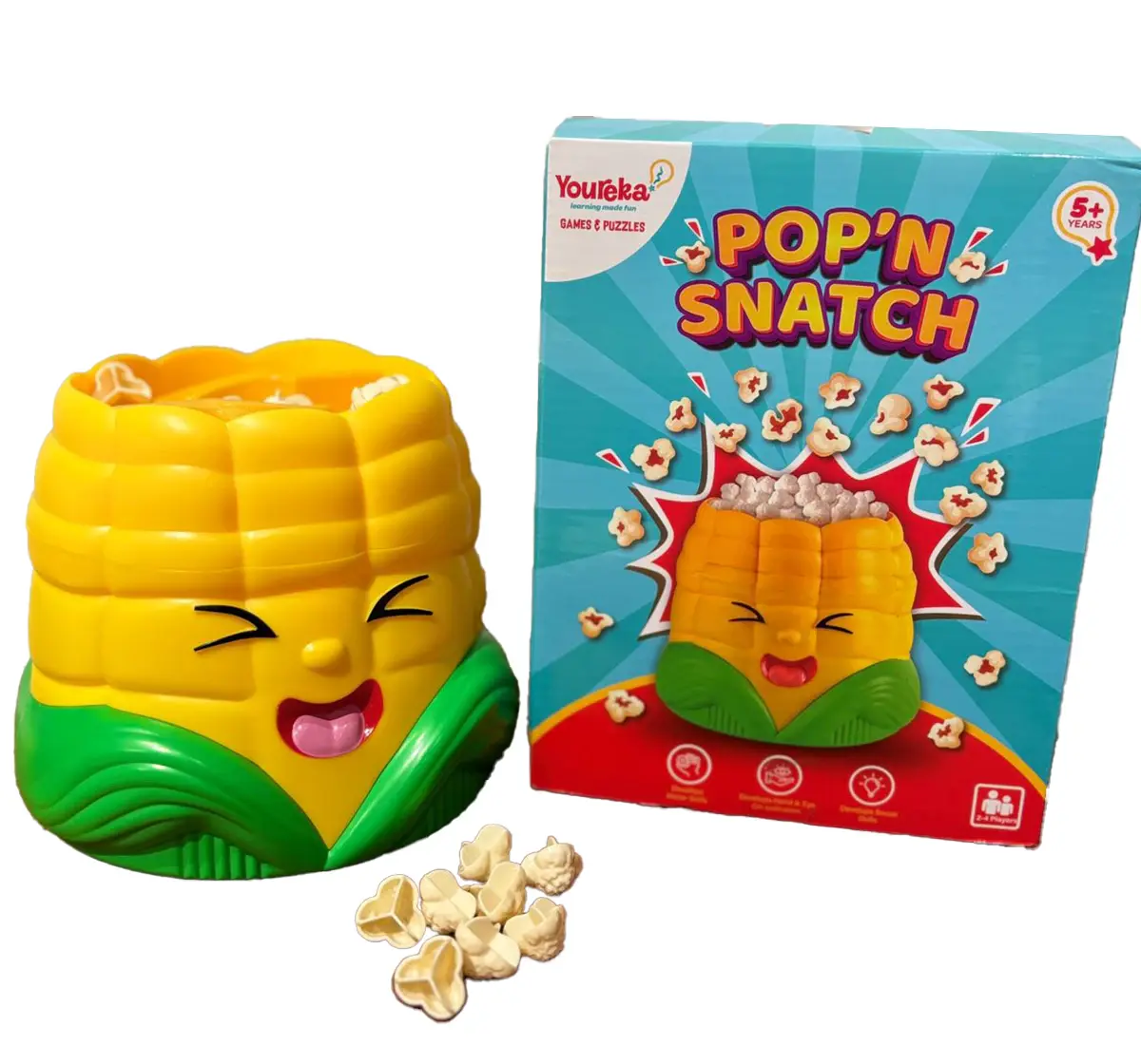 Youreka POP N Snatch Game, Popcorn Board Game, 5Y+