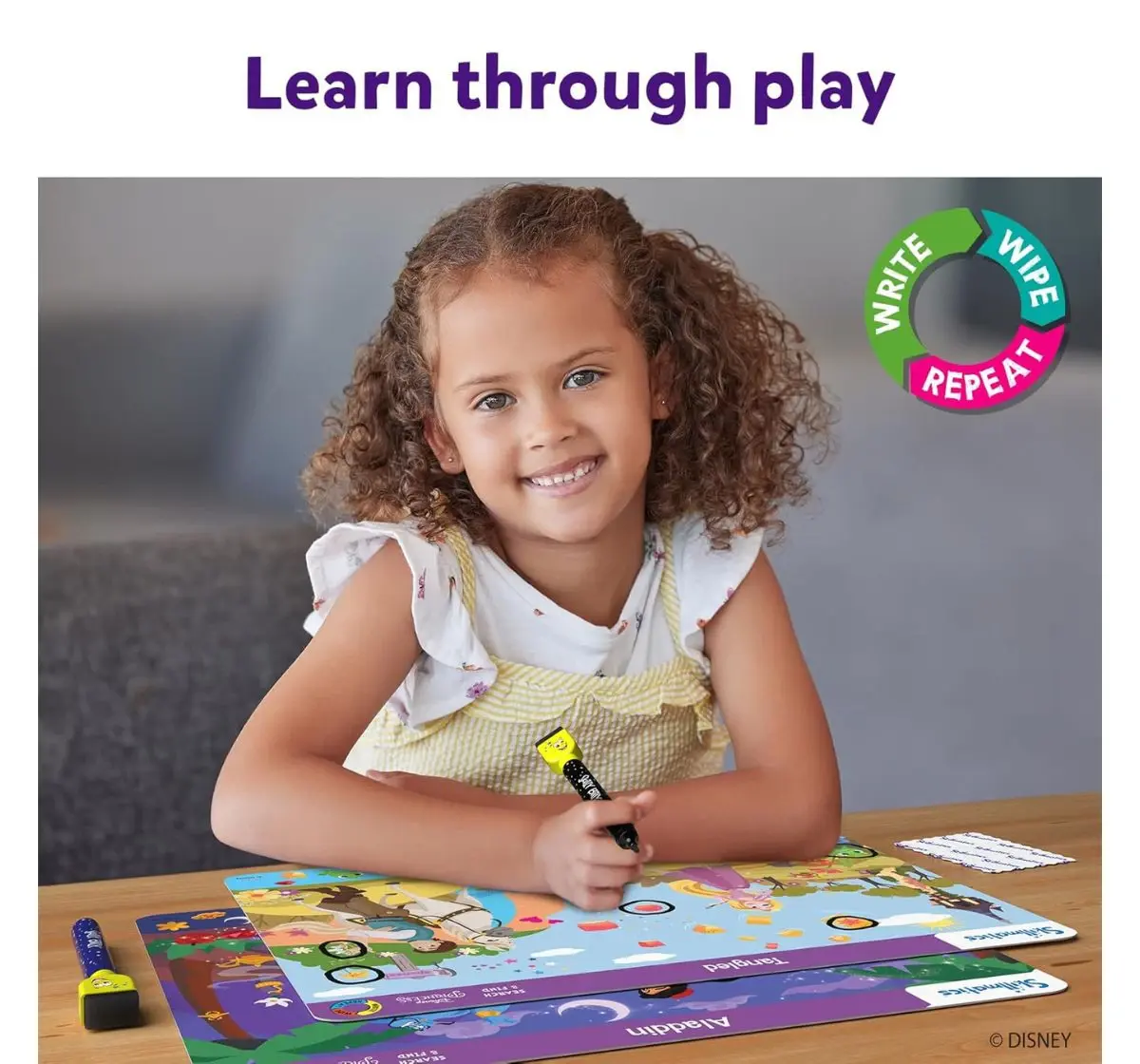 Skillmatics Search & Find Disney Princesses, Reusable Activity Mats , 3Y+