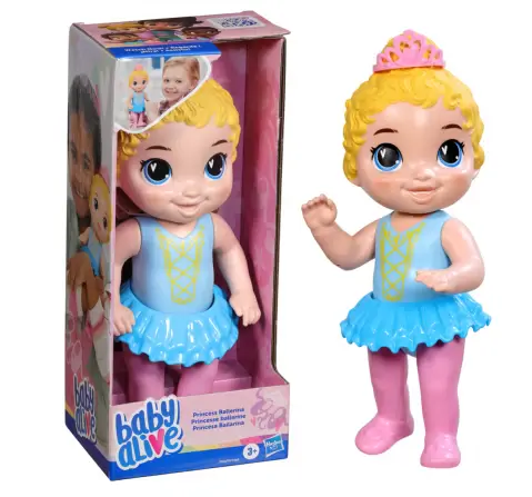 Baby Alive Princess Ballerina Blonde Hair Baby Doll, 10.25 Inches/26 Centimeters, 3Y+