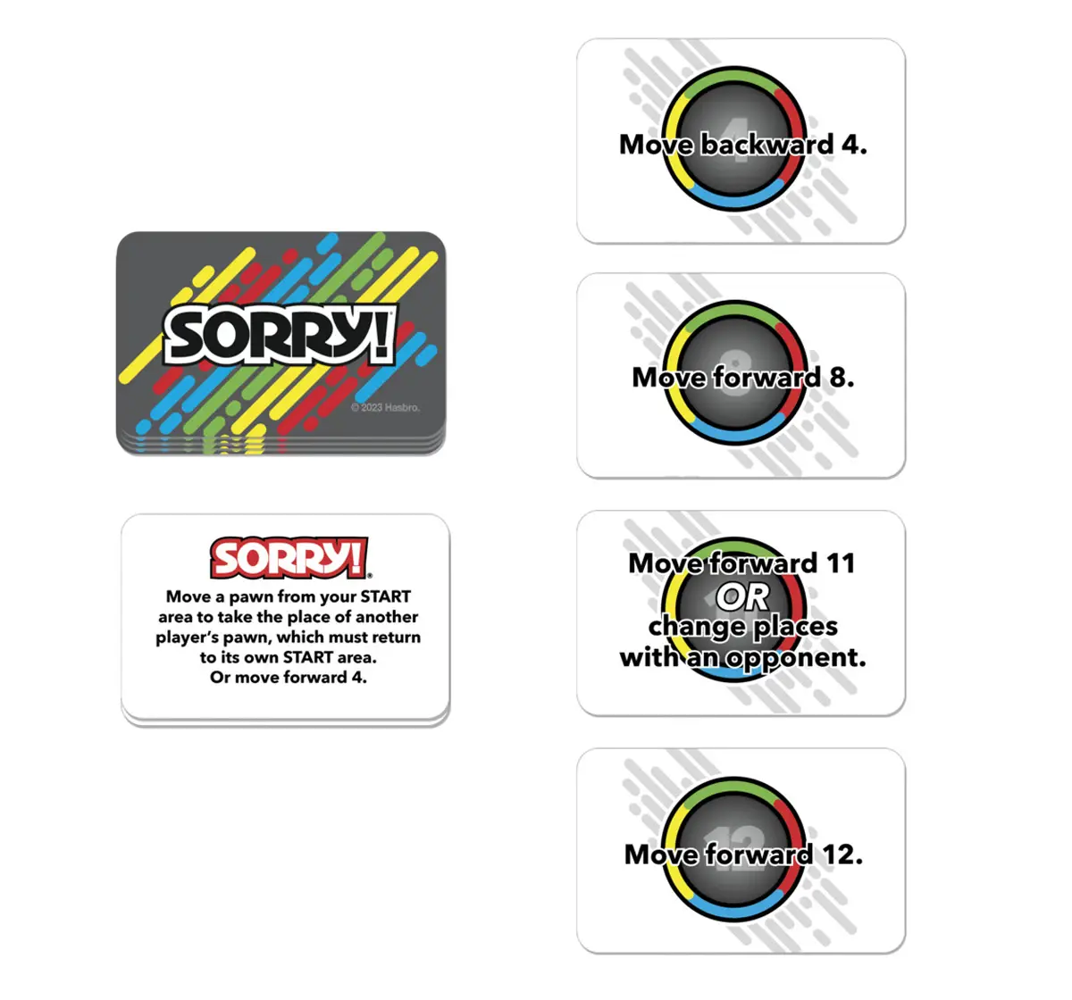 Hasbro Gaming Sorry! Grab and Go Travel Game, 6Y+, 2-4 Players