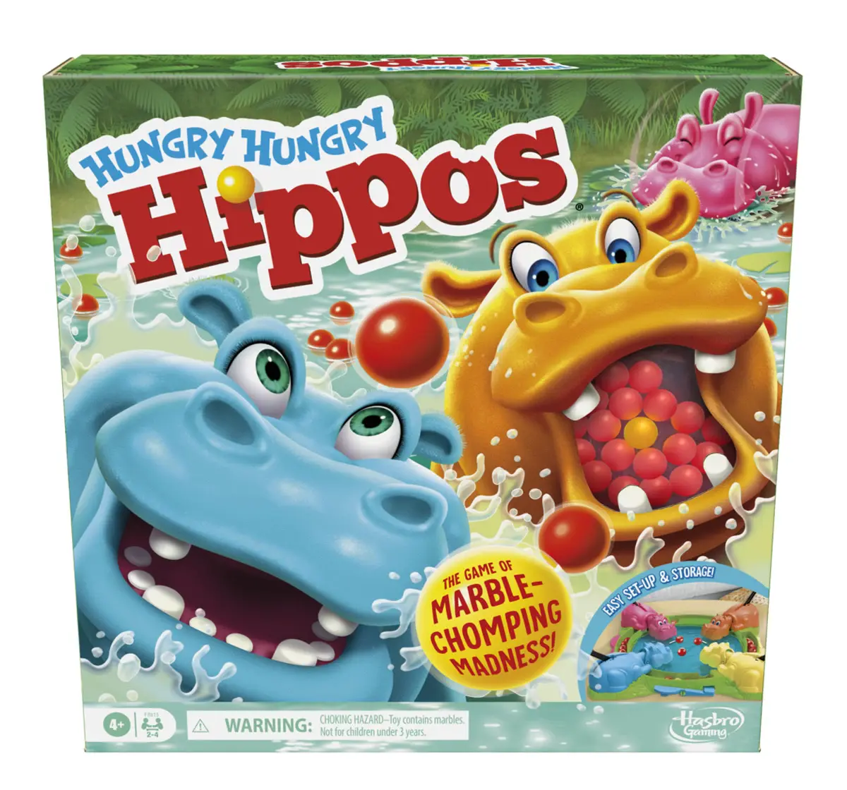 Hasbro Gaming Hungry Hippos Game, 4Y+, 2 to 4 Players