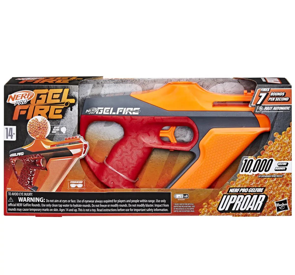 Nerf Pro Gelfire Uproar Full Auto Blaster, 150 FPS, 14Y+