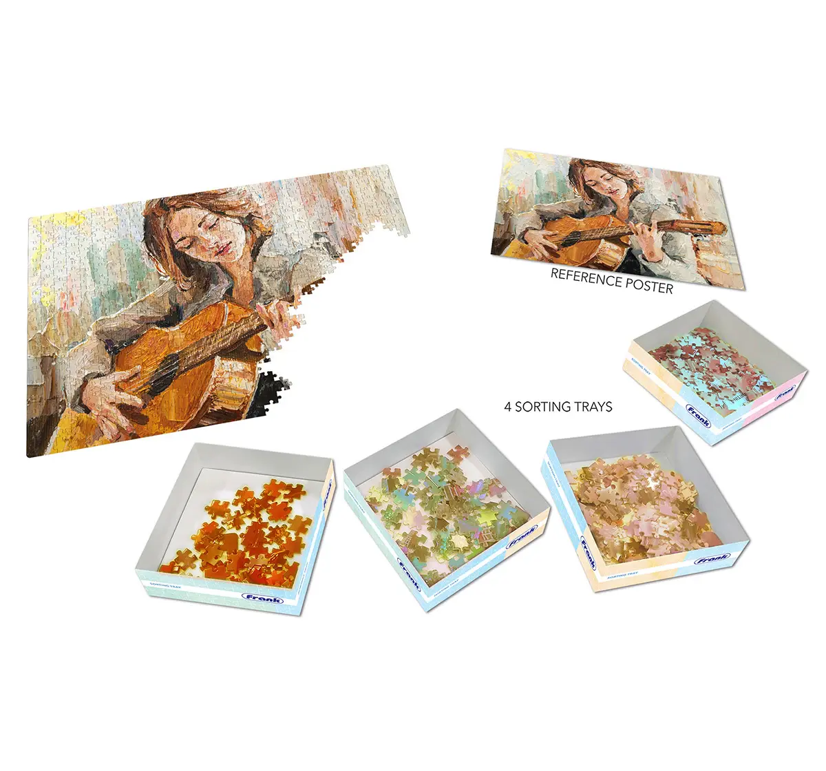 Frank The Guitarist, 750 Pieces Jigsaw Puzzle, 15Y+