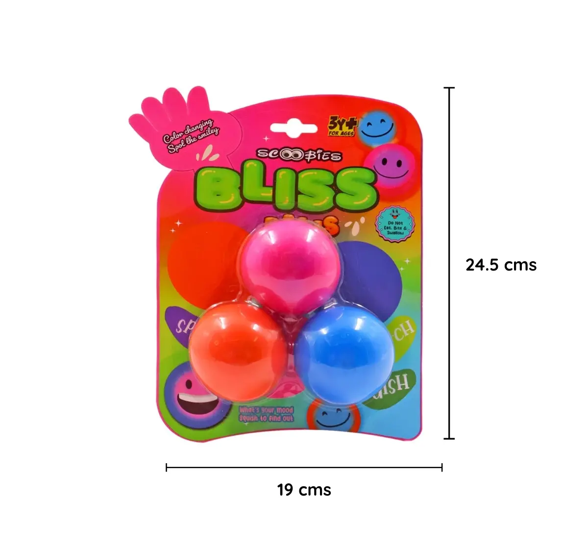 Scoobies Bliss Balls  Spot The Colour Changing Smiley, 3Y+, Multicolor