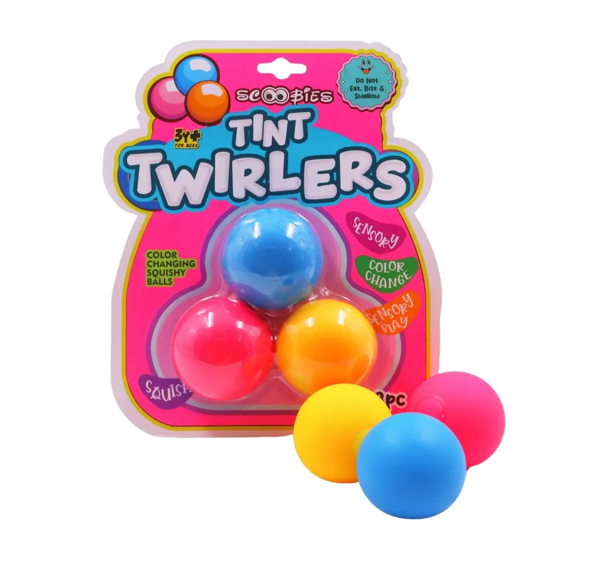 Scoobies Tint Twirlers Color Changing Balls, 3Y+, Multicolor