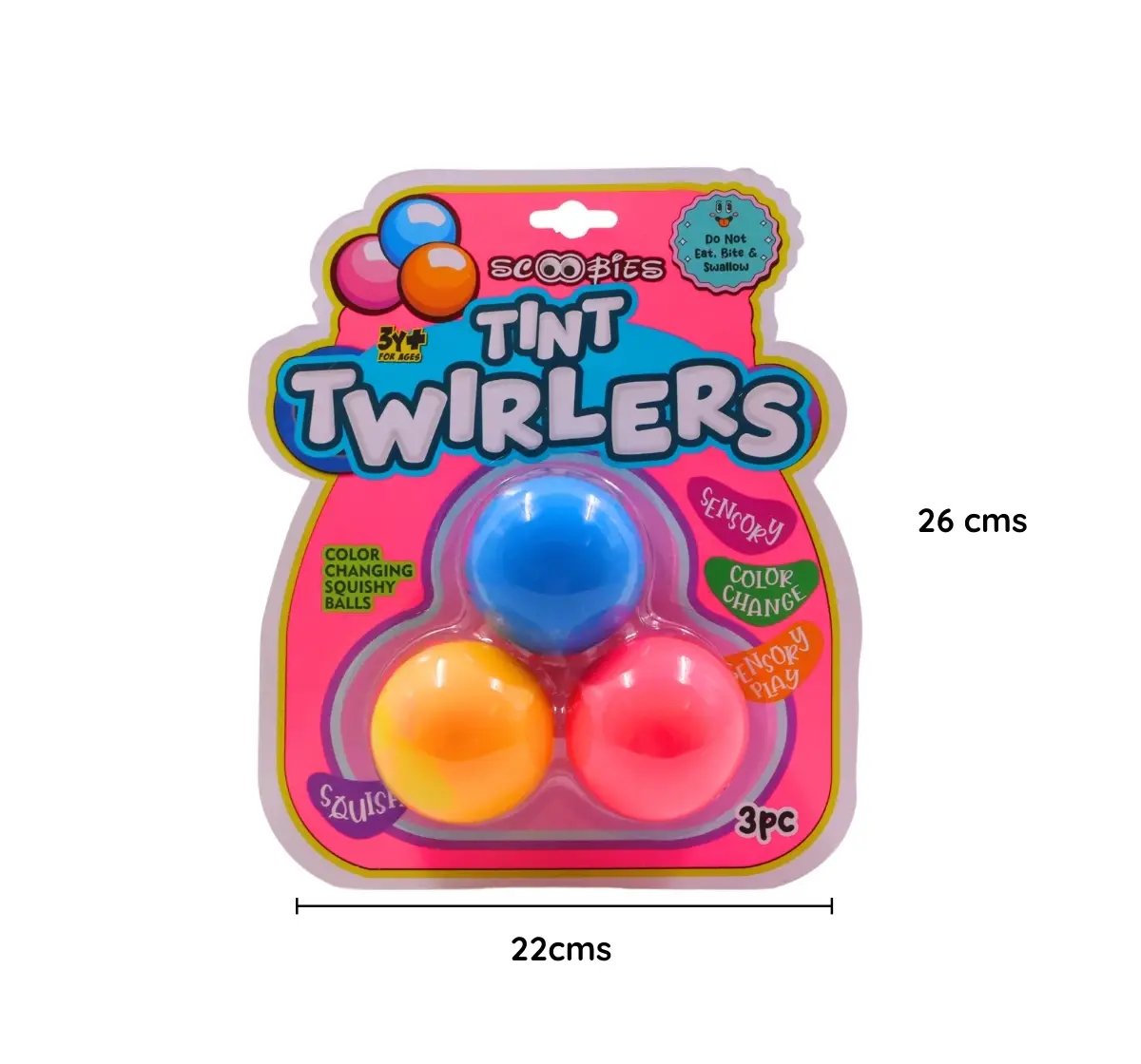 Scoobies Tint Twirlers Color Changing Balls, 3Y+, Multicolor