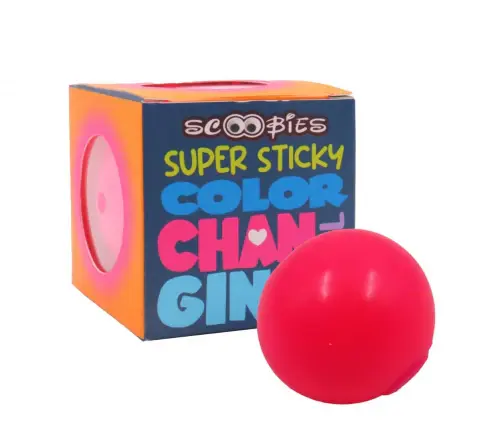 Scoobies Super Sticky Color Changing Ball, 3Y+, Pink