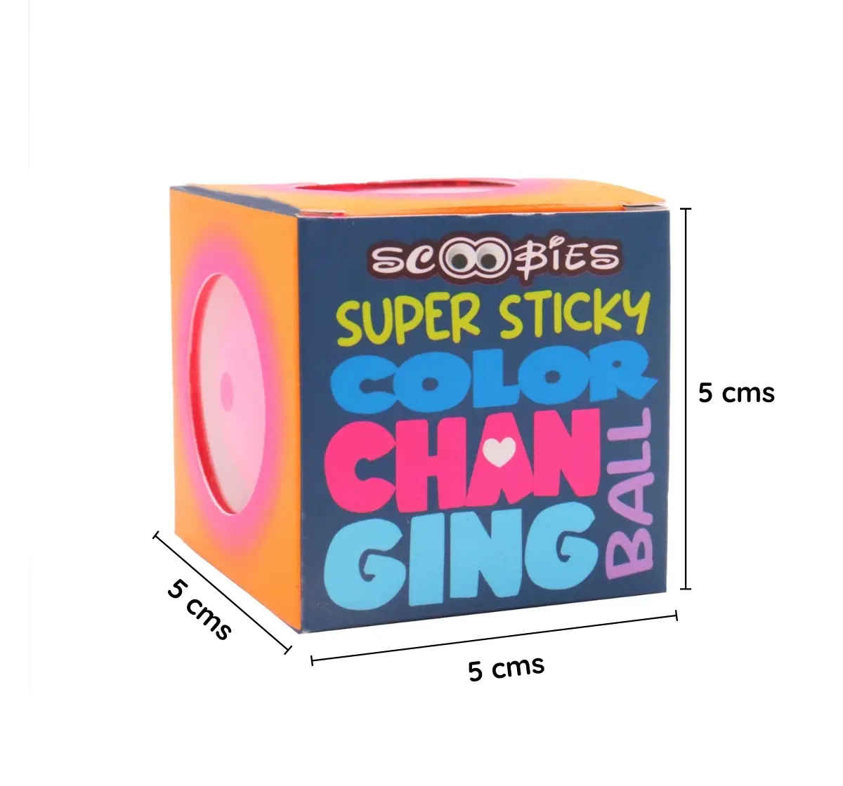 Scoobies Super Sticky Color Changing Ball, 3Y+, Pink