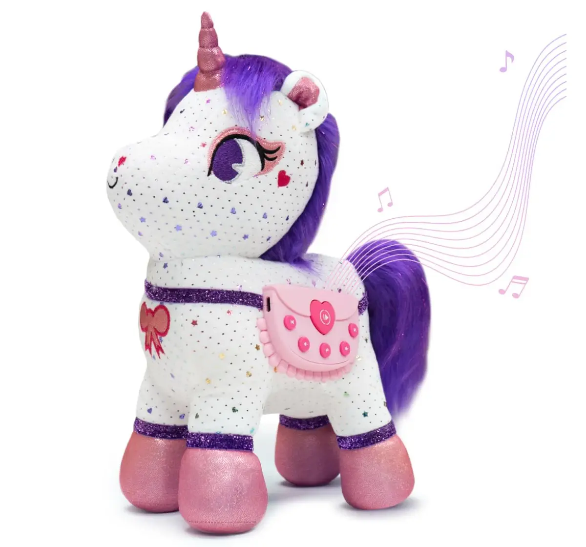 Playshifu Zeezee - The Smart Storyteller Interactive Unicorn Plush Toy, 3Y+