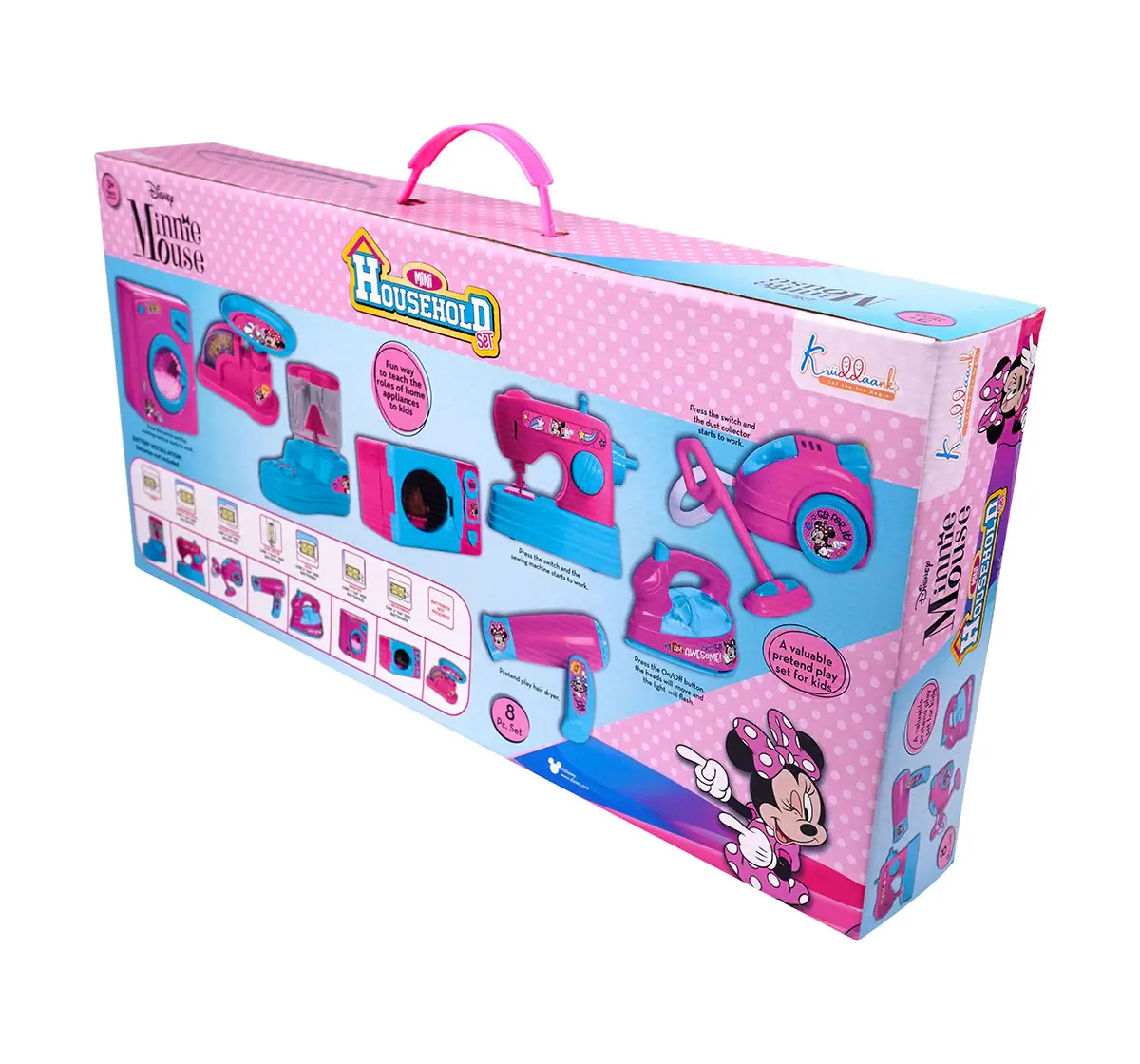 Kriiddaank Mini Household 8 Pcs Minnie Mouse, 3Y+