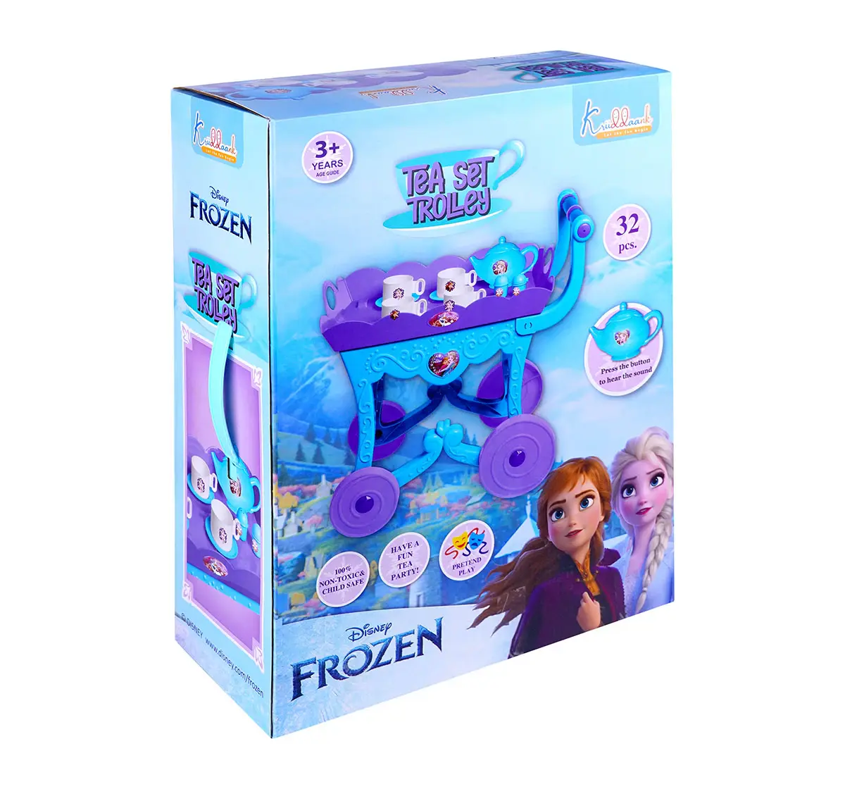 Kriiddaank Tea Trolley Set 32Pieces Frozen, 3Y+