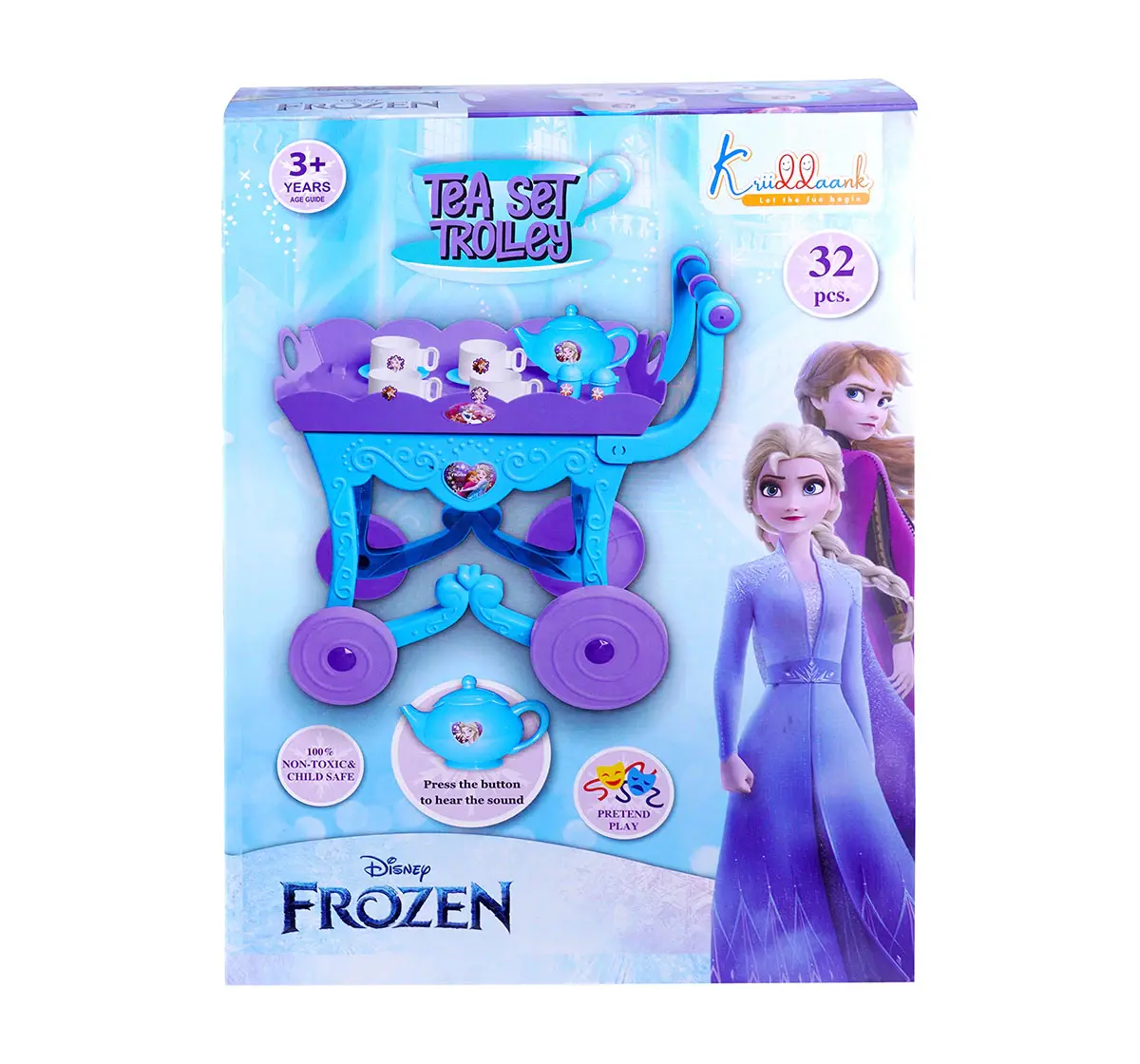 Kriiddaank Tea Trolley Set 32Pieces Frozen, 3Y+