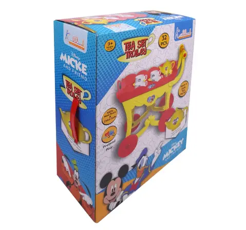 Kriiddaank Tea Trolley Set 32Pieces Mickey Mouse, 3Y+