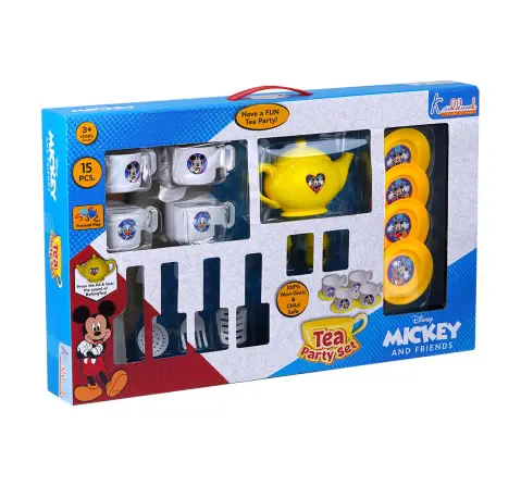 Kriiddaank Tea Party Set 15Pieces Mickey Mouse, 3Y+