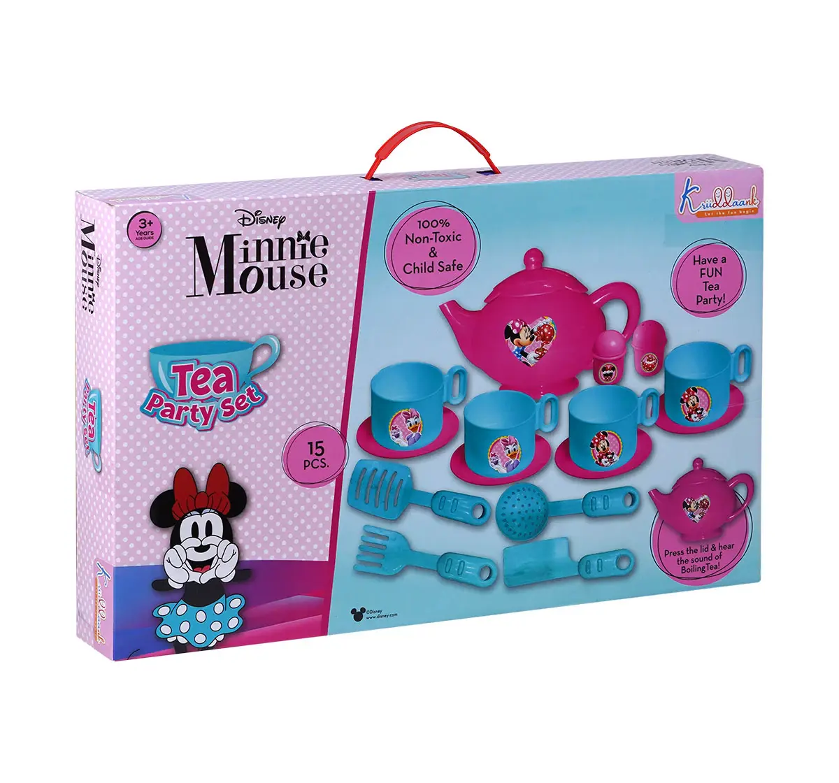 Kriiddaank Tea Party Set 15Pieces Minnie Mouse, 3Y+