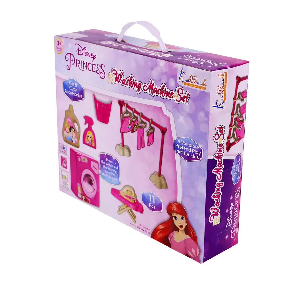 Kriiddaank Washing Machine Set 11 Pieces Disney Princess, 3Y+