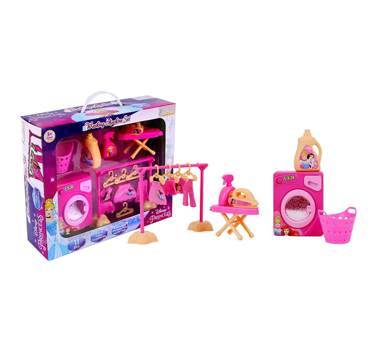 Kriiddaank Washing Machine Set 11 Pieces Disney Princess, 3Y+