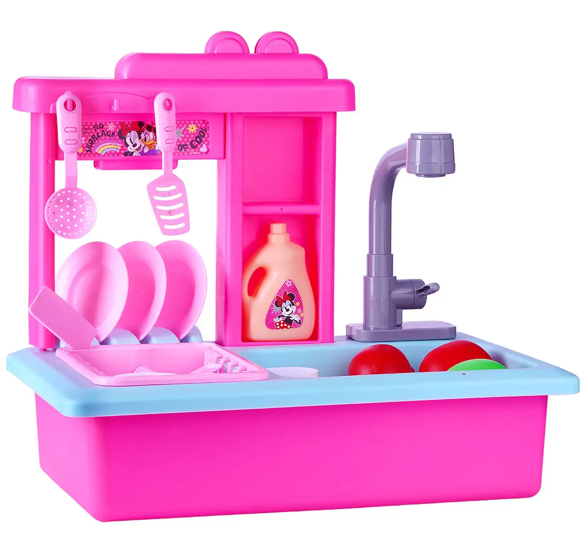 Kriiddaank Toy Kitchen Sink 22 Pieces Minnie Mouse, 3Y+