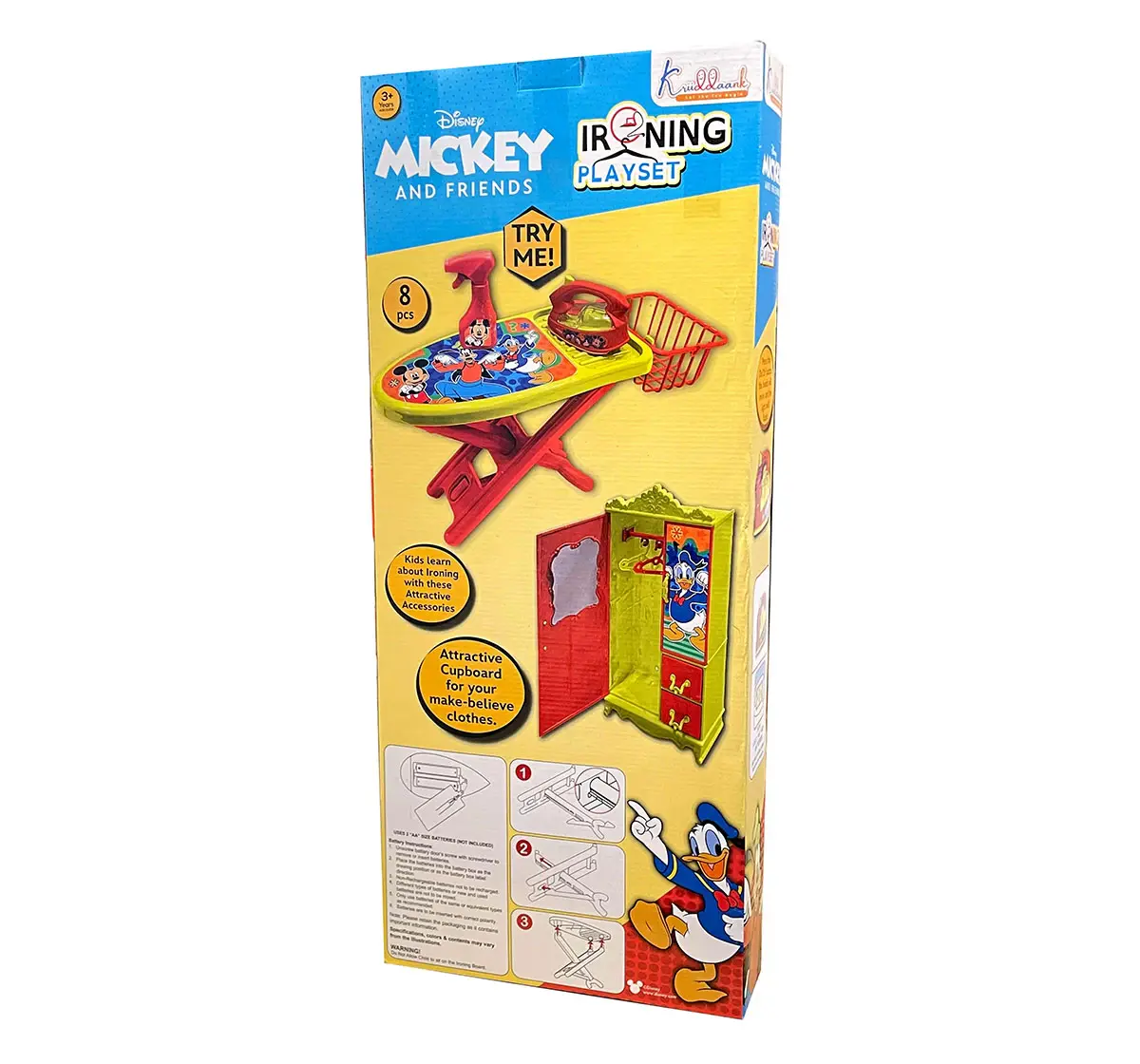 Kriiddaank Iron Playset Mickey Mouse, 3Y+