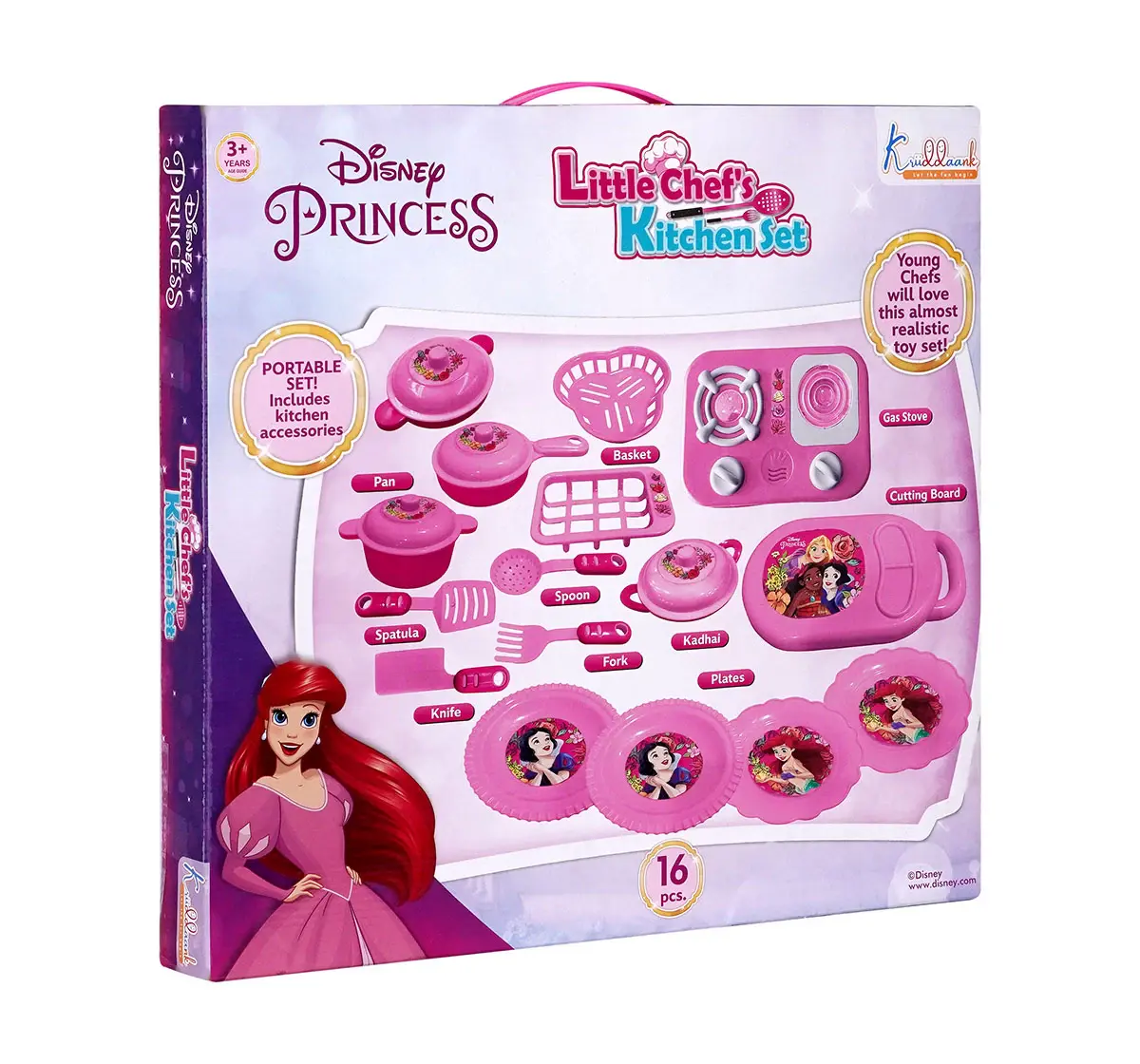 Kriiddaank Little Chef Kitchen Set Disney Princess, 3Y+