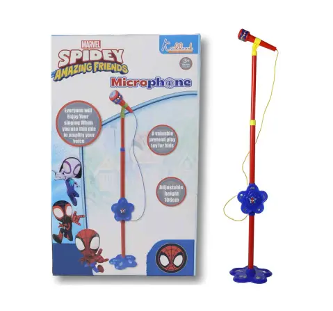 Kriiddaank Spiderman Microphone Karaoke Set, 3Y+, Multicolour
